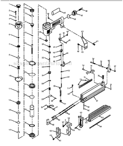Page A Diagram and Parts List for SB524000  Campbell Hausfeld Nailer